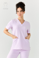 Relaxed 2-Pocket Scrub Top