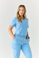 Women's One Pocket Scrub Top