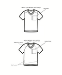 Men's Raglan Scrub Top