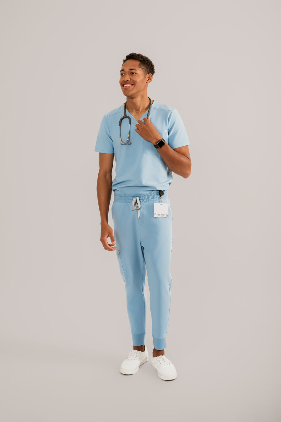 Men's One Pocket Scrub Top