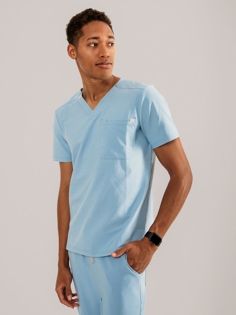 Men's One Pocket Scrub Top