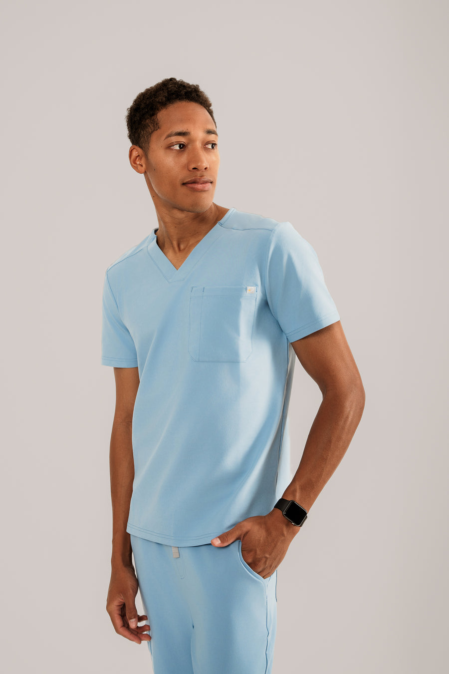 Men's One Pocket Scrub Top