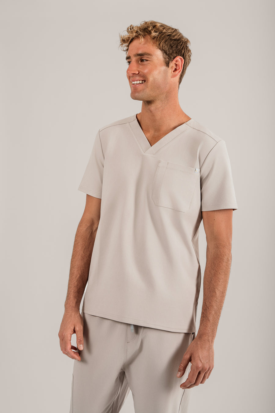 Men's One Pocket Scrub Top
