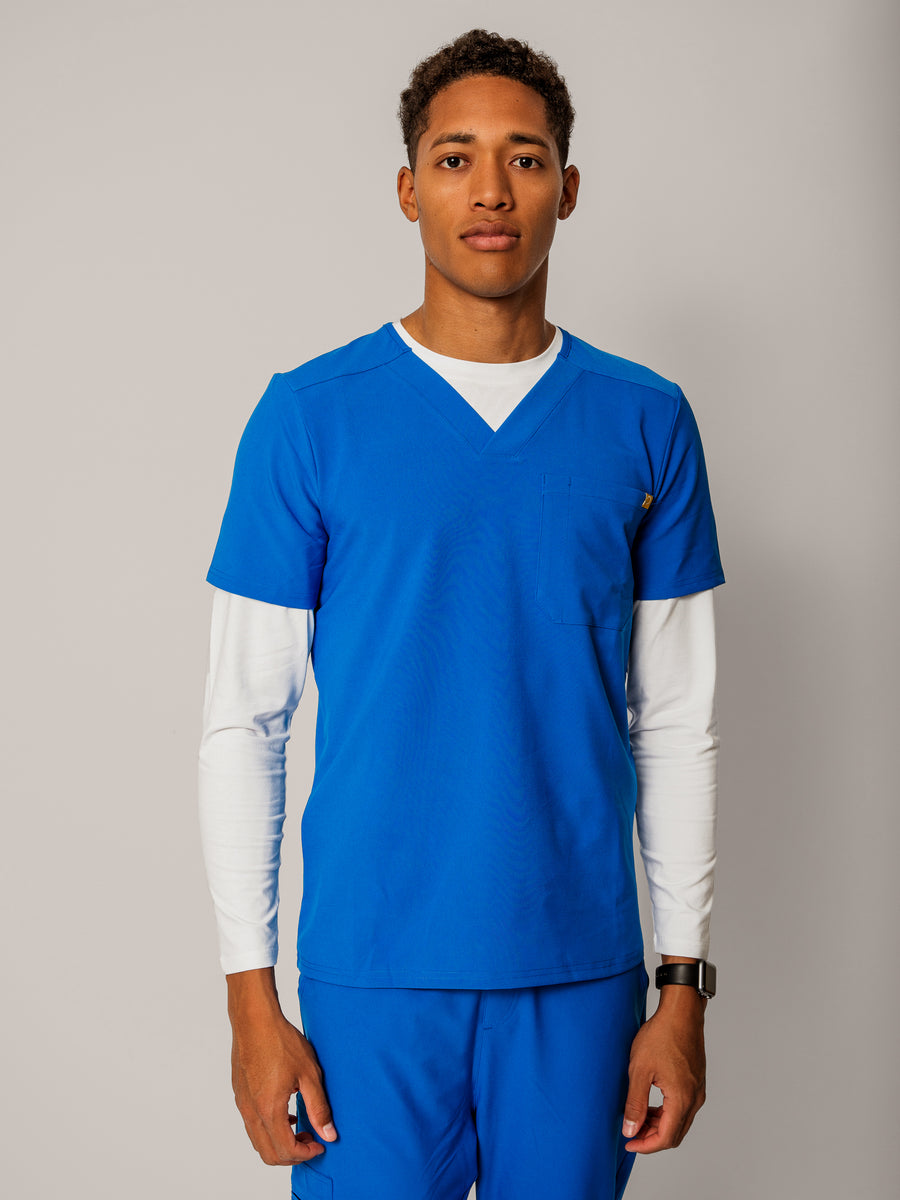 Men's One Pocket Scrub Top