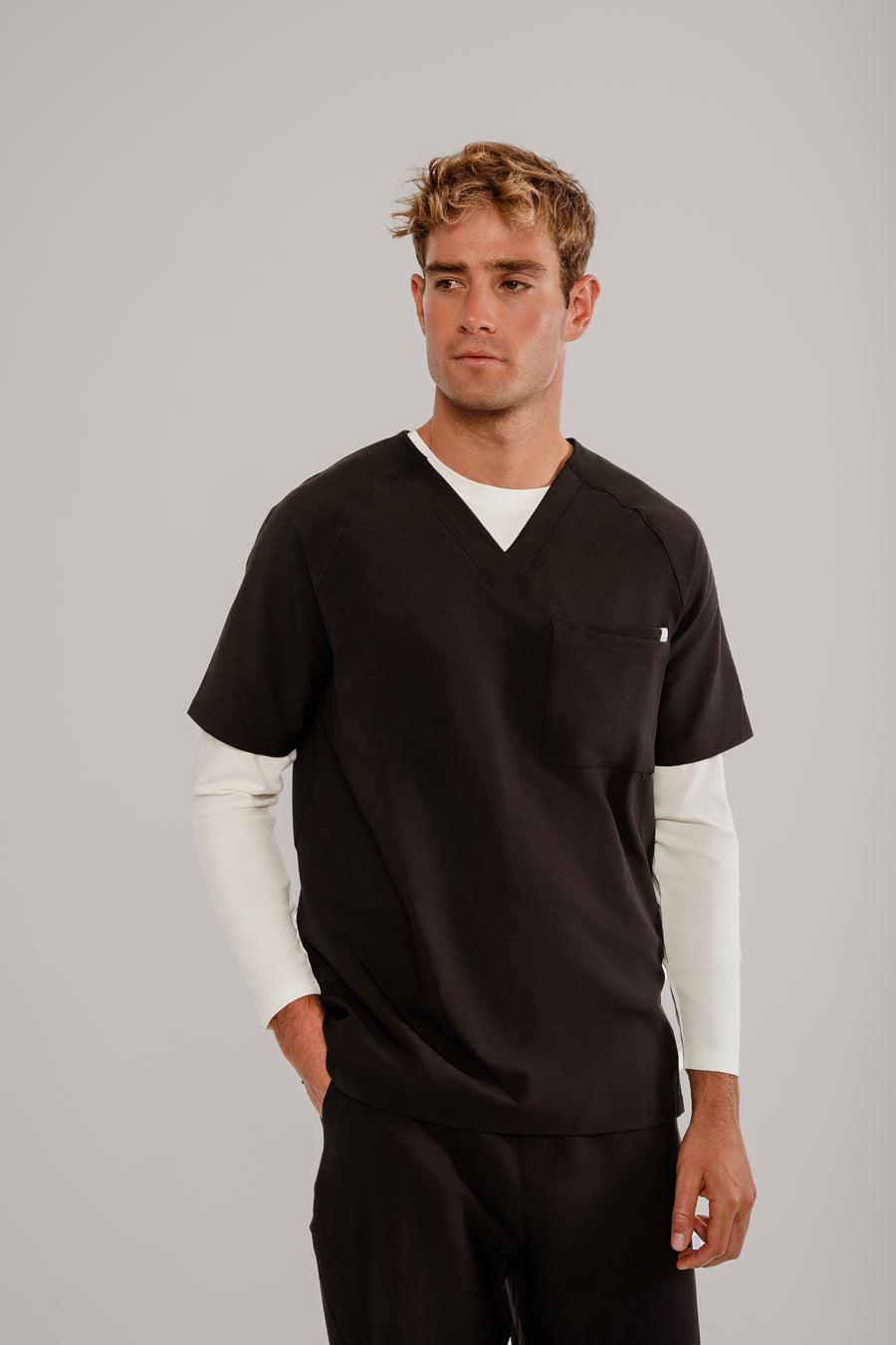 Men's Raglan Scrub Top