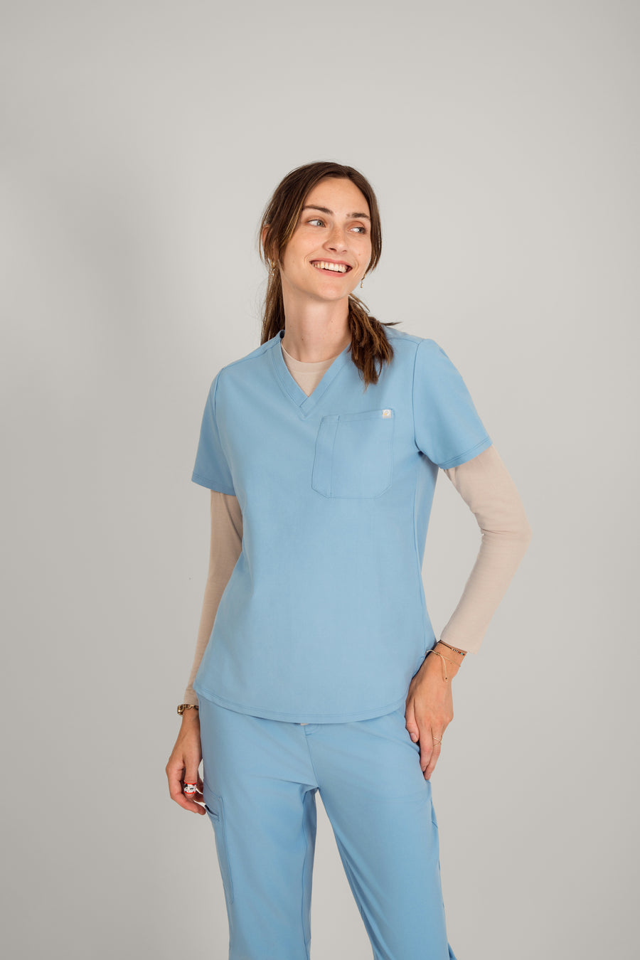 Women's One Pocket Scrub Top