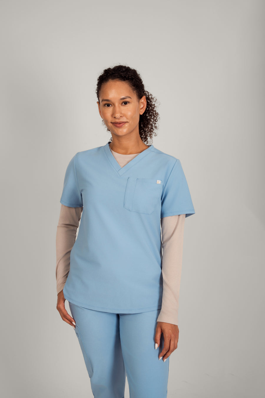 Women's One Pocket Scrub Top