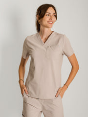 Women's One Pocket Scrub Top